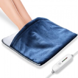 Foot Warmer Electric, Heating Pad King Size Ultra Soft Flannel, Extra Large for Bed, Abdomen, Feet, Back, Cramp, Office/Home Under Desk, 10ft Cord, Auto Off, 22