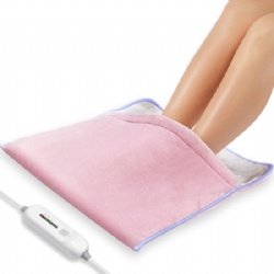 Foot Warmer Electric, Heating Pad King Size Ultra Soft Flannel, Extra Large for Bed, Abdomen, Feet, Back, Cramp, Office/Home Under Desk, 10ft Cord, Auto Off, 22